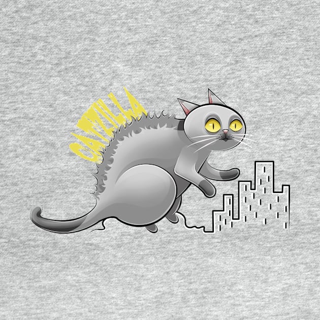 Catzilla by Art by Angele G